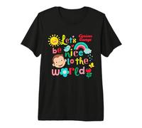 Curious George Springtime Lets Be Nice to The World T-Shirt Haut de Gamme