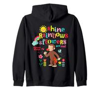 Curious George Sunshine Rainbows & Flowers Sweat à Capuche
