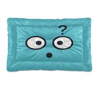 Curious Question Look Tapis de lit lavable doux et antidérapant pour chiens de petite, moyenne et grande taille 91,4 x 61 cm
