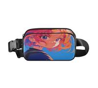 Curious Sac banane tendance pour femme, homme, adolescent, grande capacité avec sangle réglable pour le shopping, le sport, le travail, Poisson de combat esthétique, 1 size