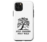 Curious Stay Inspirationa Wild Tree Silhouette Nature Lover Coque pour iPhone 11 Pro