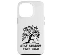 Curious Stay Inspirationa Wild Tree Silhouette Nature Lover Coque pour iPhone 13 Pro