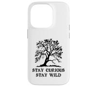 Curious Stay Inspirationa Wild Tree Silhouette Nature Lover Coque pour iPhone 14 Pro
