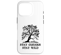 Curious Stay Inspirationa Wild Tree Silhouette Nature Lover Coque pour iPhone 16 Pro