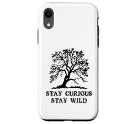 Curious Stay Inspirationa Wild Tree Silhouette Nature Lover Coque pour iPhone XR
