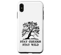 Curious Stay Inspirationa Wild Tree Silhouette Nature Lover Coque pour iPhone XS Max
