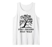 Curious Stay Inspirationa Wild Tree Silhouette Nature Lover Débardeur