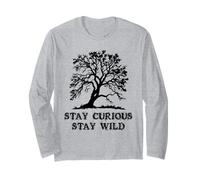Curious Stay Inspirationa Wild Tree Silhouette Nature Lover Manche Longue