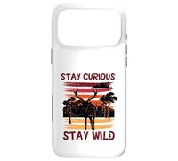 Curious Stay Wild Deer Sunset Nature Lover Outdoor Vintage Coque pour iPhone 17 Pro Max
