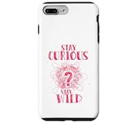 Curious Stay Wild Distressed Question Mark Motivational Coque pour iPhone 7 Plus/8 Plus