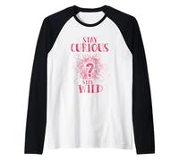 Curious Stay Wild Distressed Question Mark Motivational Manche Raglan