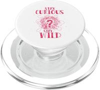 Curious Stay Wild Distressed Question Mark Motivational PopSockets PopGrip pour MagSafe