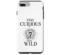 Curious Stay Wild Question Mark Scribble Inspirational Love Coque pour iPhone 7 Plus/8 Plus