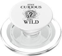 Curious Stay Wild Question Mark Scribble Inspirational Love PopSockets PopGrip pour MagSafe