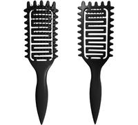 Curl Defining Brush,Curly Hair Brush,for Combing and Shaping Men and Women (Black)