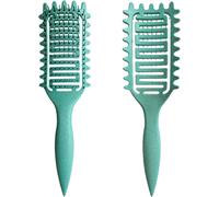 Curl Defining Brush,Curly Hair Brush,For Combing And Shaping Men And Women (Green)