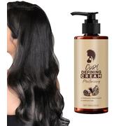 Curl Defining Cream - Anti Frizz Wavy Hair Lotion, Long Lasting Enhancing With Sturdy Moisture Retention, Lightweight Smoothing Formula, Ideal For Women Girls Home Salon Morning