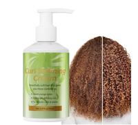 Curl Defining Hair Cream, 150ml Lightweight Moisturizing Formula, Frizz Control and Shine Enhancer, Nourishing Hair Styling Cream for Curly, Care, Salon, Holiday Events