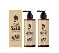 Curl Définition de la crème, lotion anti-frisz à cheveux ondulée de 100 ml, crème de style bouclé, pour les cheveux bouclés et ondulés, pour les frisottis, contrôle (2PC)