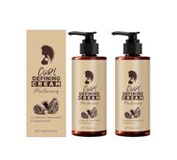 Curl Définition de la crème pour les cheveux bouclés et ondulés, la crème de curling anti-frizz, la formule améliorant de longue durée avec l'humidité nourrissante, le lissage (2pcs)