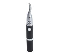 Curler à Cils Chauffés électrique avec Coupe-sourcil 2 en 1 pour un Outil de Maquillage Portable Rechargeable en or Durable pour les Voyages et Usage Domestique (BLACK)