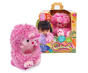 Curlimals Giochi Preziosi Bibi Lapin Rose, Bonhomme en Peluche interactif, Doux et coloré pour stimuler la curiosité des Enfants, Peluche Adorable Fait des versets et se blottit