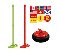 Curling Board Game - Tabletop Curling Set, Mini Jouet de Curling | sans Friction, Plateau de Jeu de Tapis Pliable, Ensemble de Plaisir en Famille, Jeu de Conception Compact, Jouet de