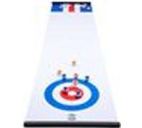 Engelhart - 340500 - Curling Compact et Palets Anglais Réversibles - Magnétique - Rigide - Compact - Jeu de société - Curling et Palets - 180 x 39 cm - Jeux Sportifs d'Adresse