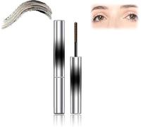 Curling Iron Mascara,3D Waterproof Curling Iron Mascara, Long Lasting Metal Wand Mascara with Lash Curler, Non-Clumping,Smudge Proof,Flake Proof (2 Pcs)