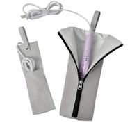 Curling Iron Travel Case, Heat Resistant Mat Pouch 11.42x3.94x0.39 inches, Waterproof Dustproof Organizer, Hair Styling Tools, for RVs, Salons, Makeup Stations, Travel Vanity Tables