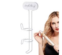 Curling Iron Wall Holder- 32x11x5.5cm hairStyling Rack, ABS+Iron Durable