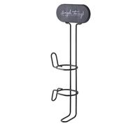 Curling Iron Wall Holder- 32x11x5.5cm Rack, ABS+Iron Heat Resistant Holder, Wall Mounted hairStraightener Storage Organizer with Self Adhesive Design | hairStyling Tool Holderfor Bathroo