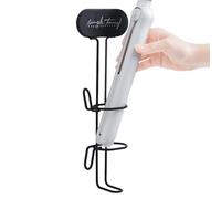 Curling Support mural en fer - Outil mural pour salle de bain - Étagère de rangement résistante à la chaleur pour fer à friser, sèche-cheveux, lissage, idéal pour toilettes, lavabo, hôtel ou