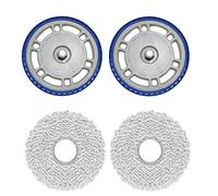 Curlingooㅤㅤ Balai à franges avec support de rechange, plaques d'essuyage compatibles avec ECOVACS T30S Combo/Pro Robot Aspirateur Pièces de Rechange Pièces de Rechange (Support de balai 2 pièces et 2