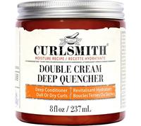Curlsmith - Double Cream Deep Quencher - Après-shampooing profond hydratant végétalien pour les cheveux ondulés, bouclés ou crépus (59ml)