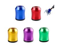 Curltub Strong Magnetic Screw Ring,6.35mm Universal Magnetic Screw Ring Head,Aluminum Alloy Multi-Purpose Strong Suction Stable Magnetics Rings for Hex And Electric Screwdriver Bits (5PCS)