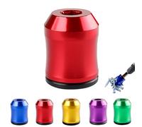 Curltub Strong Magnetic Screw Ring,6.35mm Universal Magnetic Screw Ring Head,Aluminum Alloy Multi-Purpose Strong Suction Stable Magnetics Rings for Hex And Electric Screwdriver Bits (Red*1)