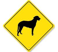 Curly Coated Retriever Dog Diamond Sign