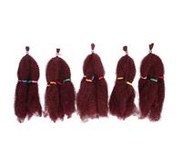 Curly Crochet Hair Bundles Synthetic Braiding Hair Extensions 32cm 12.6in Length Fashionable Wig For Parties Halloween Everyday Life 3 Colors 20 Strips (Numéro de couleur 118)