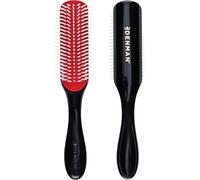 Curly Hair Brush D3 (Black & Red) 7 Row Styling Brush for Detangling,Separating,Shaping and Defining Curls-For Women and Men