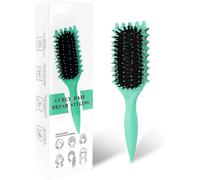 Curly Hair Brush,Styling Brush for Defining Curls,Hair Brush for Combing and Shaping Curls to Reduce Sealing and Improve Curls,Unisex (Green,24cm)