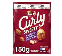 CURLY - SWEETY CACAHUÈTES CARAMÉLISÉES POINTE DE SEL 150G - LOT DE 5