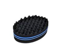 Curly Twist Cheveux éponge Gros Trous Double Face Peigne De Verrouillage D'Onde Brosse Dreads Afro Curling Soins Coil Outil Bonus Cheveux (Bleu)