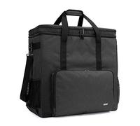 CURMIO Couche Double Sac de Transport pour boîtier de Tour d'ordinateur de Bureau, Clavier, câble et Souris, Sac de Voyage à bandoulière pour Ordinateur hôte, Noir