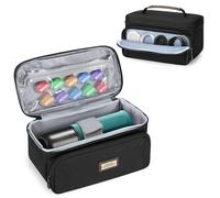 CURMIO Étui de Transport pour Cafetière Portable, Organisation Rangement Compatible avec OutIn Nano/WACACO Minipresso GR/AeroPress Go Machines à Expresso, Sac Vide, Noir