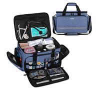 CURMIO Malette Infirmiere Liberale Grand Sac Médical Clinique, Bleu
