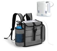 CURMIO Sac à dos portable pour concentrateur d'oxygène compatible avec Inogen One, Oxygo, Caire Units, SimplyGo Mini, POC Sac de voyage pour l'appareil et les accessoires, (Design Breveté), Gris
