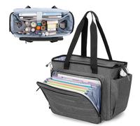 CURMIO Sac de Travail Médical pour Infirmiere avec Pochette Accordéon, Gris