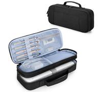 CURMIO Sac Double Couche pour Canon ImageFORMULA R10/P-215II Scanner, Noir | Double Couche, Sangle Fixation, Poches pour Accessoires, 30,5x11x7,7cm, Sac Uniquement
