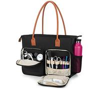 CURMIO Sac Infirmiere Liberale Sacoche de Travail Médical Portable, Noir